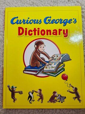 Curious George Dictionary Houghton Mifflin 2008 Hardcover Illustrated Kids